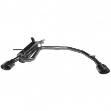 Inoxcar Exhaust Rear Silencer right + left 1X120X80 SEAT IBIZA (Type 6L) 1.4 16V (100HP) 2002-2006 diam 45