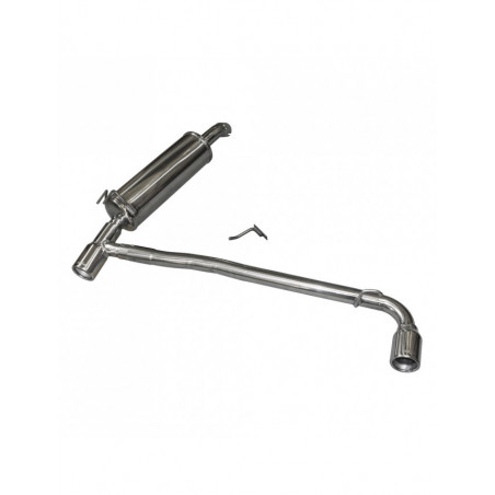 Inoxcar Exhaust Rear Silencer right + left 1X80 FIAT COUPÉ 2.0 20V TURBO (220HP) 1997-2000 diam 57