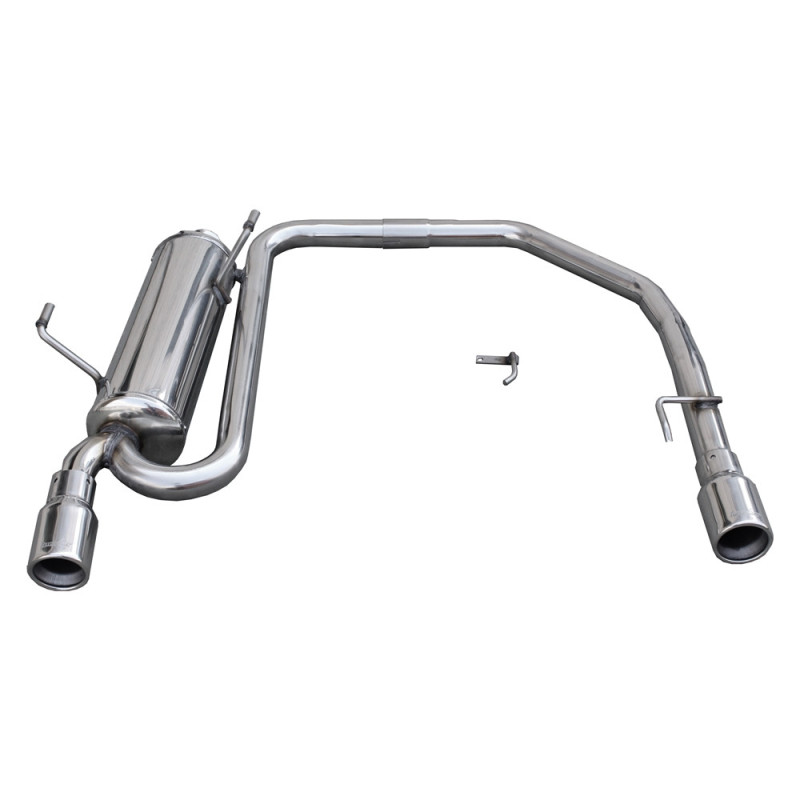 Inoxcar uitlaatdemper achter rechts + links 1X80 PEUGEOT 206 1.4 16V / 1.4 XS 90CV 2001-2006 - IC-TWPE1680 - TWPE.16.80 - 3661768366387