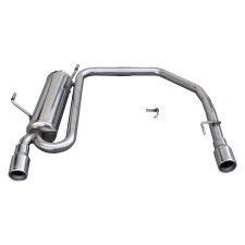 Inoxcar uitlaatdemper achter rechts + links 1X80 PEUGEOT 206 1.4 16V / 1.4 XS 90CV 2001-2006 - IC-TWPE1680 - TWPE.16.80 - 3661768366387