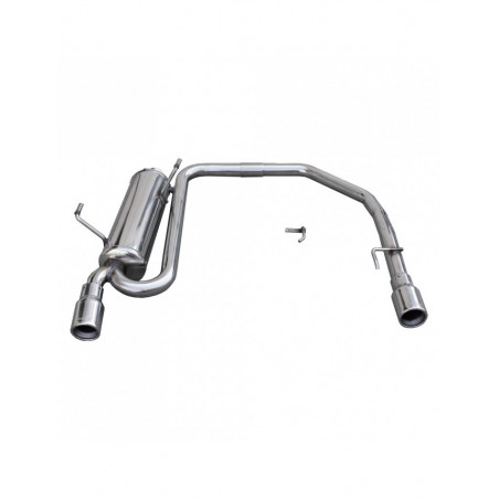 Scarico Inoxcar Silenziatore Terminale destra + sinistra 1X80 PEUGEOT 206 1.6 16V XS (110CV) 2001-2006