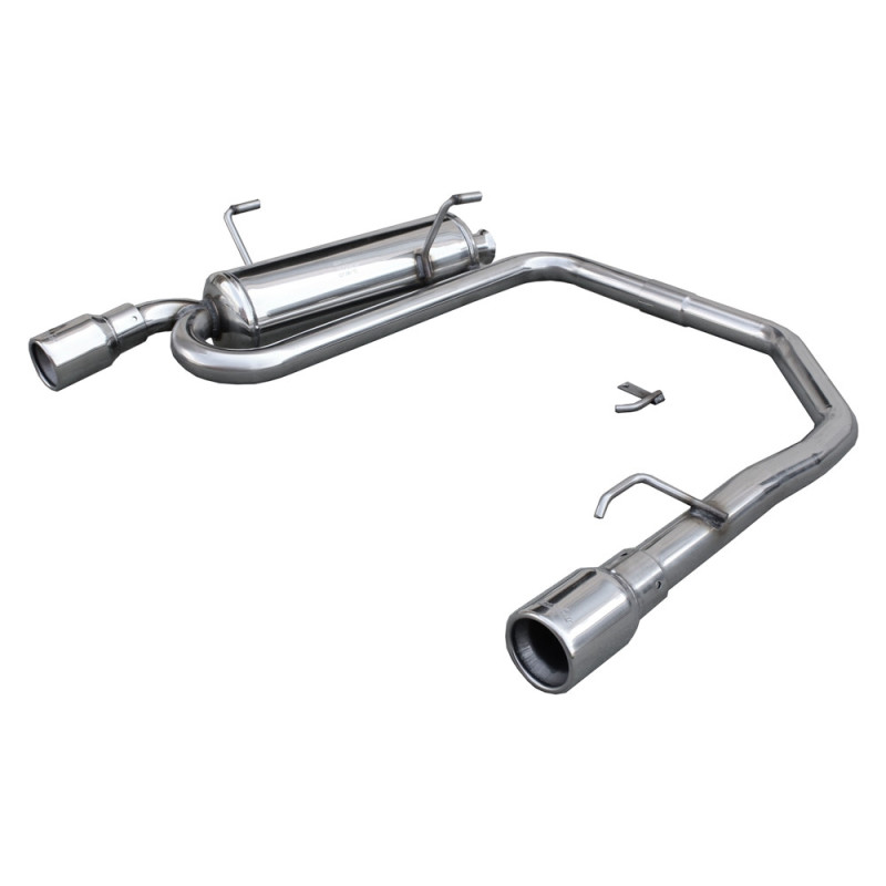 Inoxcar uitlaatdemper achter rechts + links 1X80 PEUGEOT 206 CC 1.6 16V 109HP na 2001 - IC-TWPE0880 - TWPE.08.80 - 3661768366240