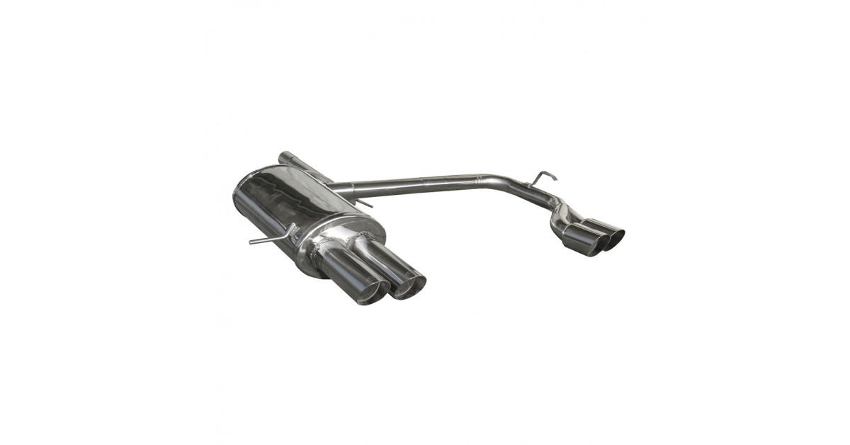 Inoxcar Exhaust Rear Silencer right + left 2X80 RACING VOLVO XC 90 2.9 T6 (272HP) / 2.4TD (163HP) after 2002