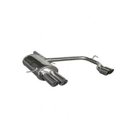Inoxcar Exhaust Rear Silencer right + left 2X80 RACING VOLVO XC 90 2.9 T6 (272HP) / 2.4TD (163HP) after 2002