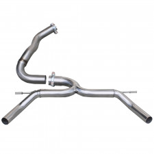 Inoxcar Exhaust Terminal without Rear Silencer 1X50 right+left RENAULT CLIO 4 RS TROPHY 220 EDC 1.6 Turbo (220HP) after 2015