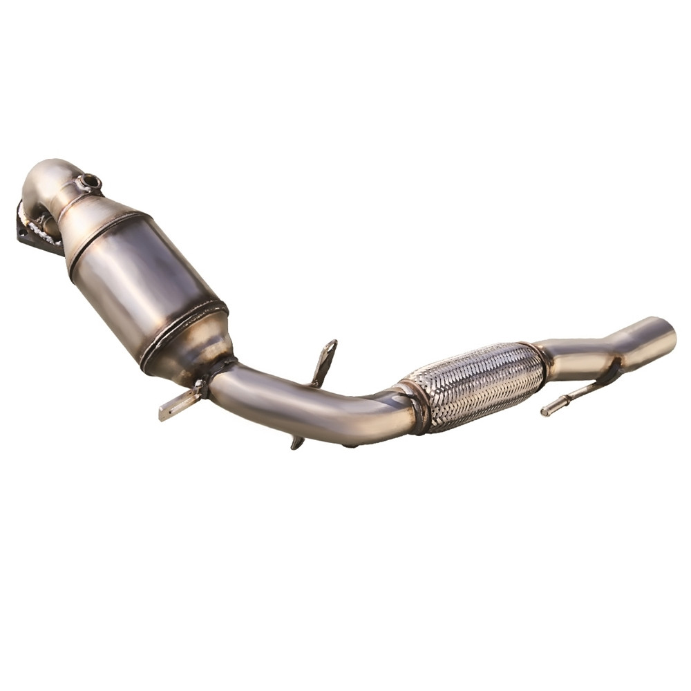 Echappement Inoxcar Tube avec catalyseur sport métal avec flexible SEAT FABIA Type 5J 1.4 Tsi RS DGS 180CV après 2012 - IC-AFSKCAT - AFSK.CAT - 3661768104460