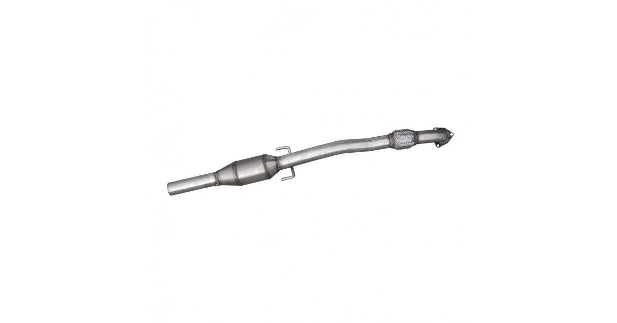 Echappement Inoxcar Tube catalyseur sport métal + flexible 2e cat EURO 4 OPEL CORSA D OPC 1.6 16V TURBO 192CV après 2007 D54,5