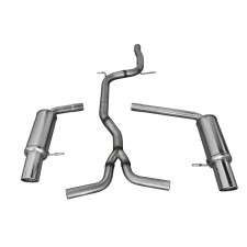 Uitlaat Inoxcar Tussenbuis + Achterdemper 1X100 X-RACE D+G AUDI A4 B8 av 2WD 2L TFSi 211CV/3.2 V6 265CV ap2008 - IC-OVAU20XR10 - OVAU.20.XR10 - 3661768307090