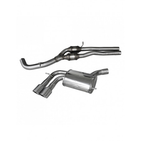 Scarico Inoxcar Tubo Centrale con Silenziatore 2X90 RACING AUDI A3 (Tipo 8P) RS3 2.5 TFSI Quattro (340CV) dopo il 2011