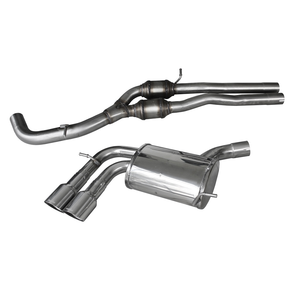 Uitlaat Inoxcar tussenpijp met demper 2X90 RACING AUDI A3 Type 8P RS3 2.5 TFSI Quattro 340PK na 2011 - IC-OVAU22SRA - OVAU.22S.RA - 3661768307755
