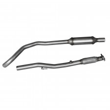 Inoxcar Exhaust Intermediate tube with Silencer (with flexible) OPEL ADAM 1.4 S TURBO (150HP) after 2015 diam 54