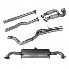 Inoxcar Tube Afrique Décatalyseur 1er + Tube Afrique 2ème + Silencieux Arrière D+G d70 AUDI TT 8J 2.5 RS TFSi Quattro 340CV 06+