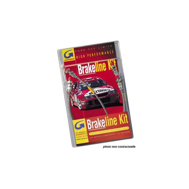 Goodridge VK2 remslangenkit voorrem Audi S3 na 2007 / Seat Leon TFSI na 2008 - G-TAU0650-2AV - SAU0650-4AV - 3661768636053