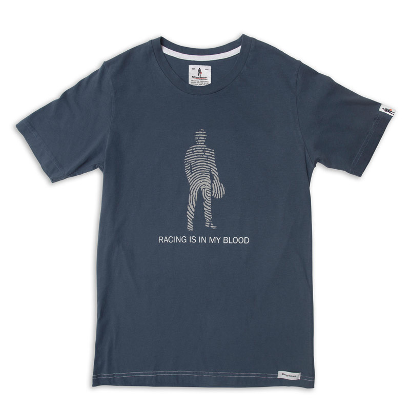 T-Shirt Racing Spirit Racing zit in mijn bloed Korte mouw - RS-TS-0029.G.XS - RS/TS/0029/081/XS