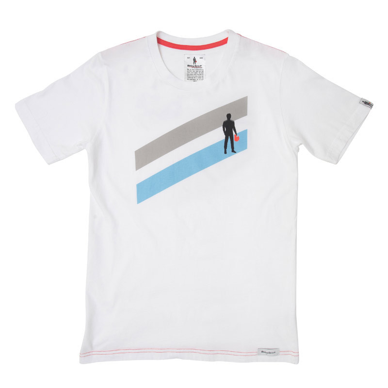 Spirit Stripes 2 Korte Mouw Racing T-shirt - RS-TS-0006.BL.S - RS/TS/0006/020/S