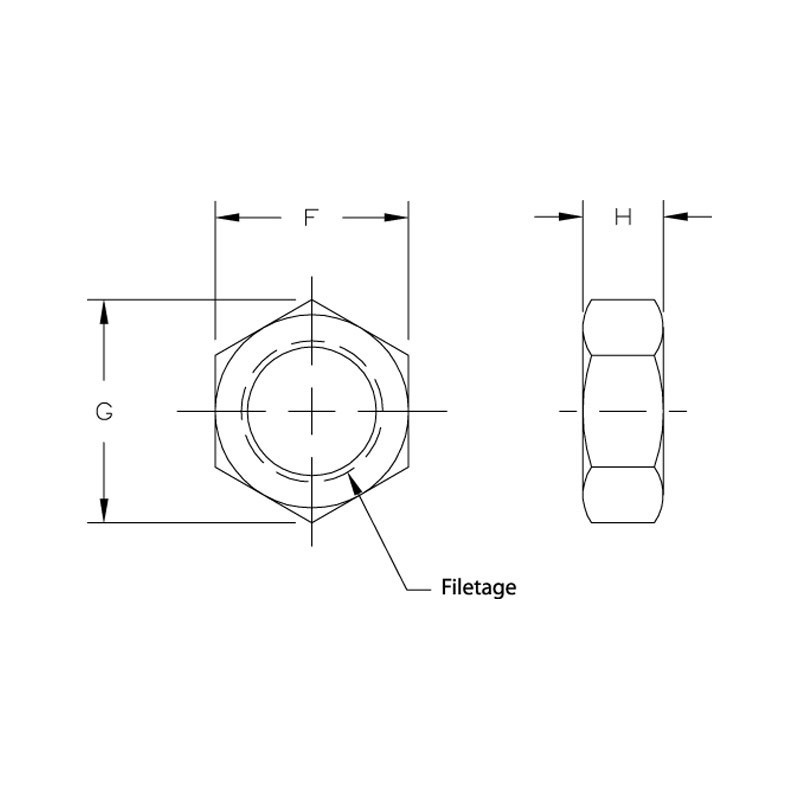 Aurora Rechte Draad Borgmoer 3/8" UNF - RO-UNF3-8 - JNR-0624 - 3661768317105