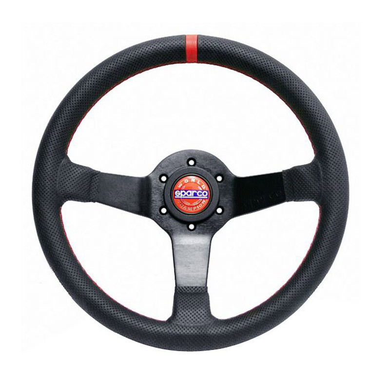 Sparco Champion Tulip Lederen Stuur Zwart - 015R330CHAMPION - 015R330CHAMPION - 8033280067489