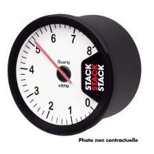 Stack Clubman 0-10000 Rev-Counter Diameter 80mm White