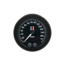 Stack GPS snelheidsmeter 0-290km/h diameter 88mm zwart - ST-3804 - ST3804 - 3661768111604
