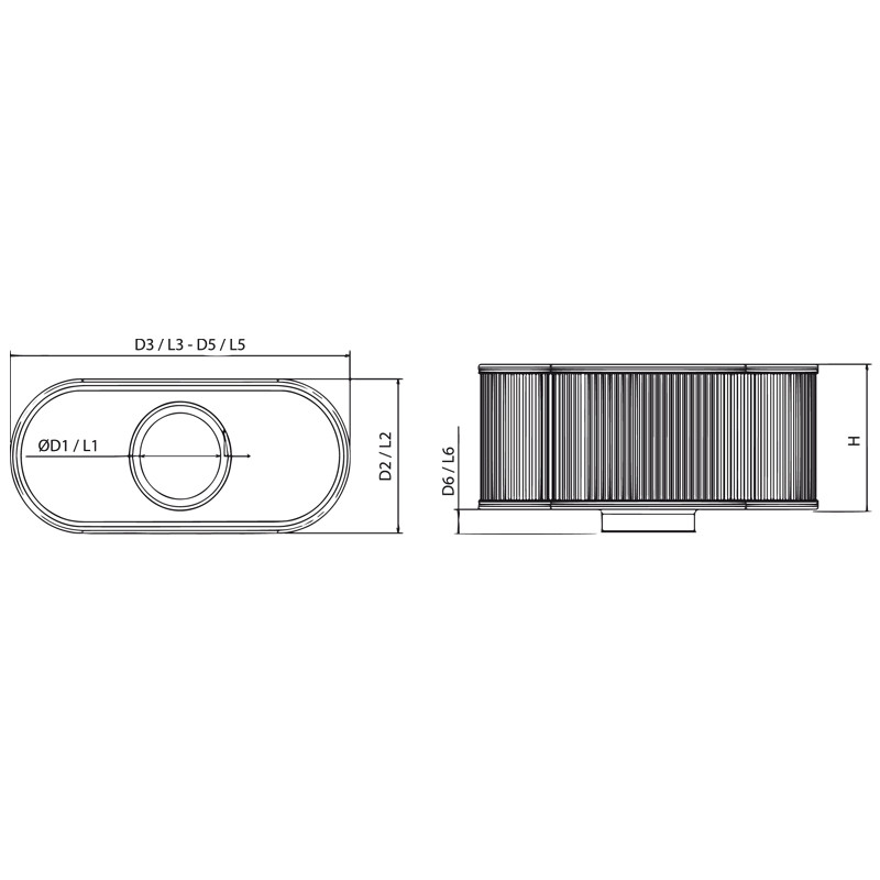 Front Filter Green Competizione 300x300 H160 - GR-BO005 - BO005 - 3661768841235
