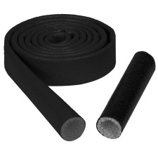 Zwarte Silicone Thermische Mantel 25mm Diameter 1m Lengte - BRI-FG-25 - 3661768517918