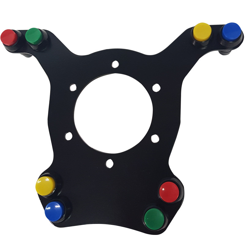 Piastra alluminio 8 pulsanti per volante - SPE-PLATINE-PRO - 3661768112229