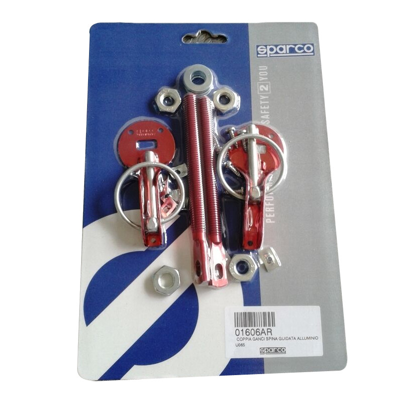 Dakar Sparco motorkap alu rood - 01606R.R - 01606AR