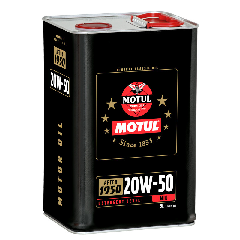 Motul Klassieke Motorolie 5L 20W50 - MOT-C20W50-5L - 110622 - 3374650294261