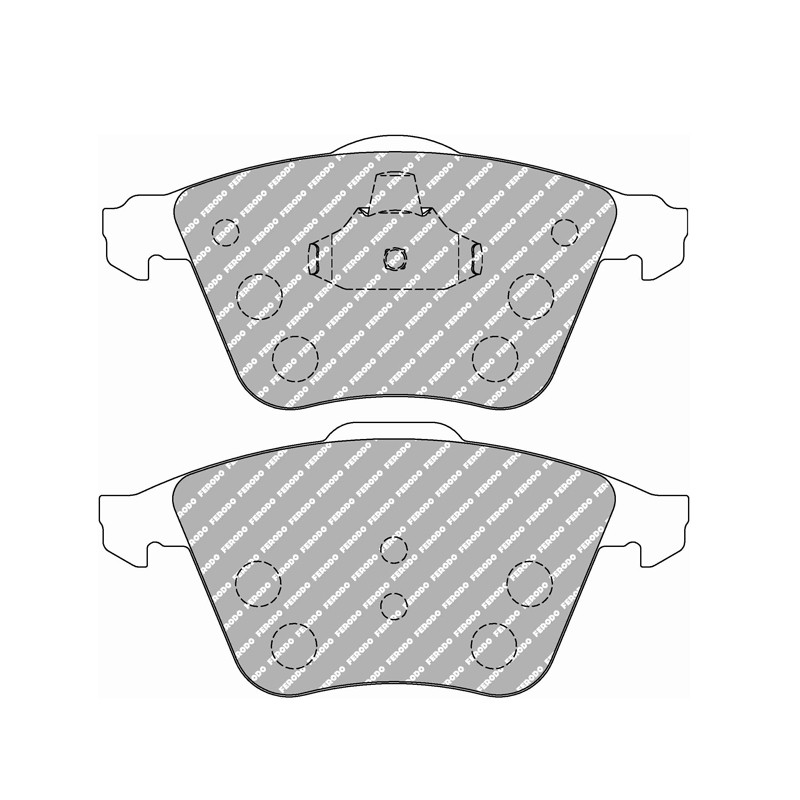 Plăcuțe de frână Ferodo DS2500 față pentru AUDI A3 1.2 TSI 04.10 - 08.12, etrier de frână ATE - F-CP4223H - FCP4223H - 3661768549742