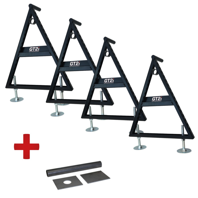 Cavalletti GT2i Race regolabili + kit Montaggio X4 - AS-CHANDELLES-RG - 3661768454893