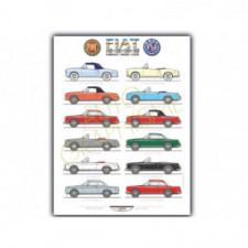 Poster Fiat Toutes les 500 et dérivés