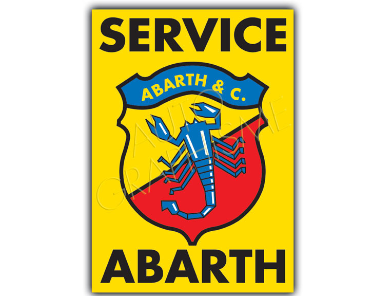 Abarth Service Poster - AG-SABAF01 - SABAF01 - 36617681496960