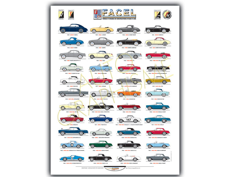 Poster Facel Metalon alle Facel - AG-PFAC01 - PFAC01 - 36617681496990