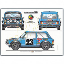 Poster ABARTH A112 70cv Mc