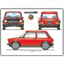 Poster ABARTH A112 70cv S1