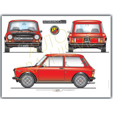 Poster ABARTH A112 70pk S1 - AG-AB06 - AB06 - 36617681497163