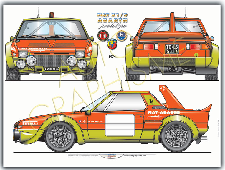 Poster ABARTH X1-9 Prototipo - AG-AB07 - AB07 - 36617681497173