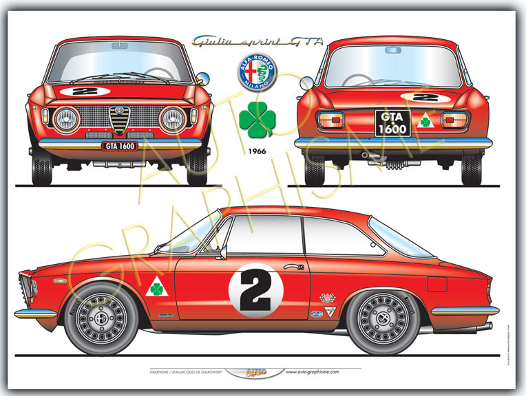Poster Alfa Romeo GTA - AG-ALF01 - ALF01 - 36617681497183