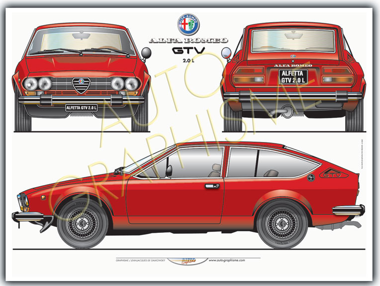 Poster ALFAROMEO Gtv 2.0l - AG-ALF02 - ALF02 - 36617681497193