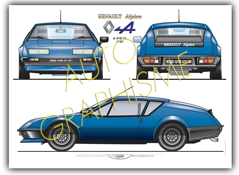 Poster ALPINE A 310 V6 - AG-ALP02 - ALP02 - 36617681497220