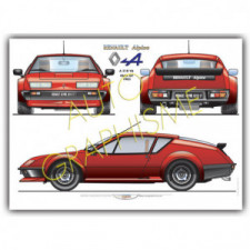 Poster Alpine A310 V6 Pack Gt