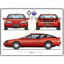 Poster Alpine V6 Turbo GTA