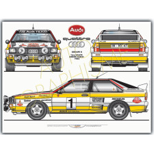 Poster Audi Quattro Groep B - AG-AU01 - AU01 - 36617681497270