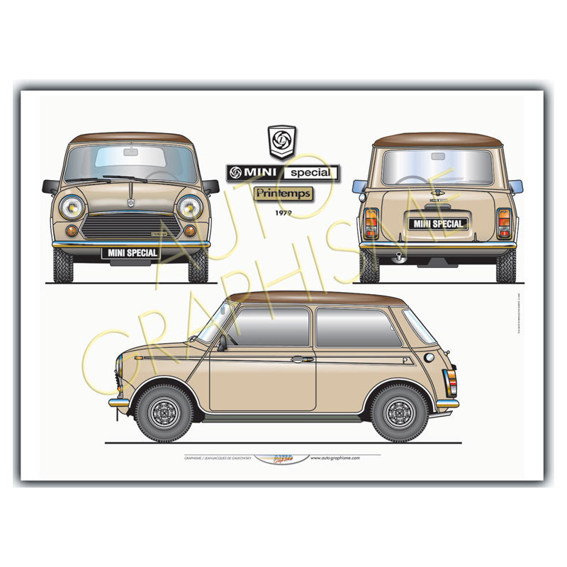 Austin Mini Speciale Voorjaarsposter - AG-AUS01 - AUS01 - 36617681497290