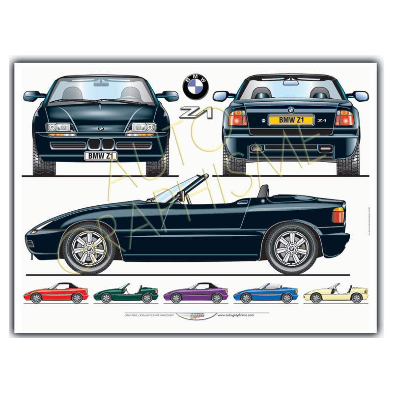 BMW Z1 poster - AG-BM03 - BM03 - 36617681497327