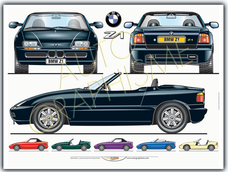 Poster BMW Z1 - AG-BM03 - BM03 - 36617681497327