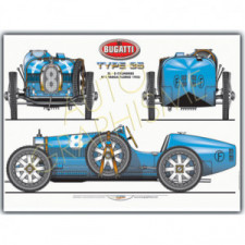 Poster Bugatti Type 35