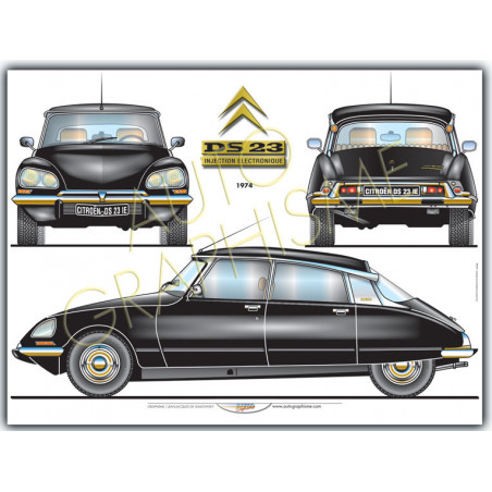 Poster Citroën DS 23 IE