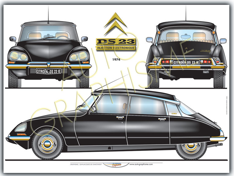 Poster Citroën DS 23 IE - AG-CIT02 - CIT02 - 36617681497377