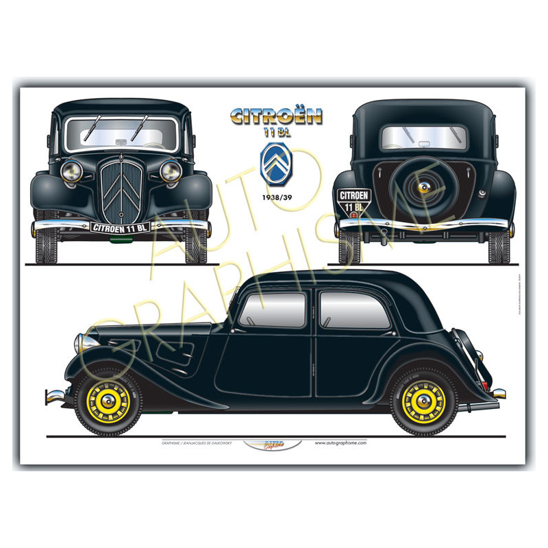 Poster Citroën Tractie 11 BL - AG-CIT04 - CIT04 - 36617681497397